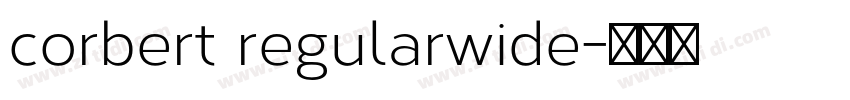 corbert regularwide字体转换